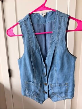 Light Blue Denim Vest